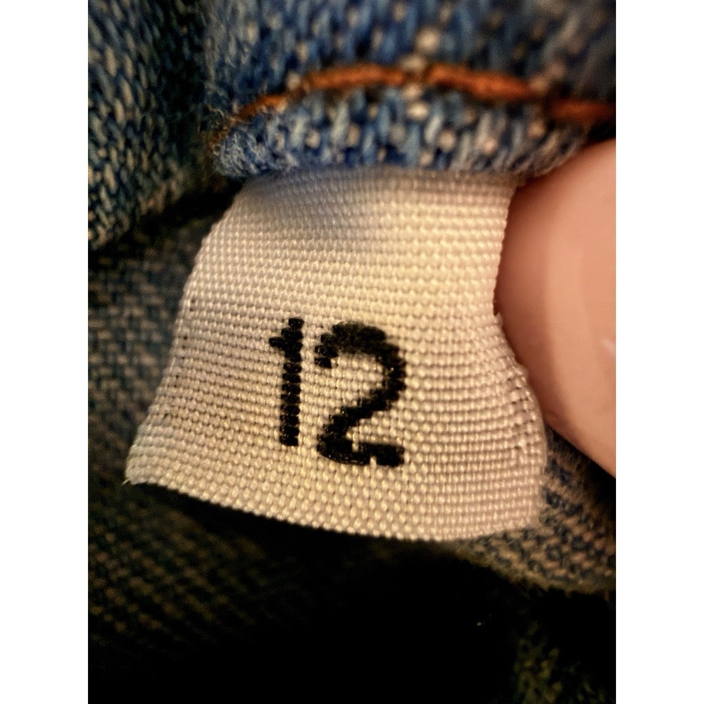 Studio‎ Ease Denim Midi Dress 12 Button Cottagecore Minimalist Pockets Relaxed - Picture 11 of 11